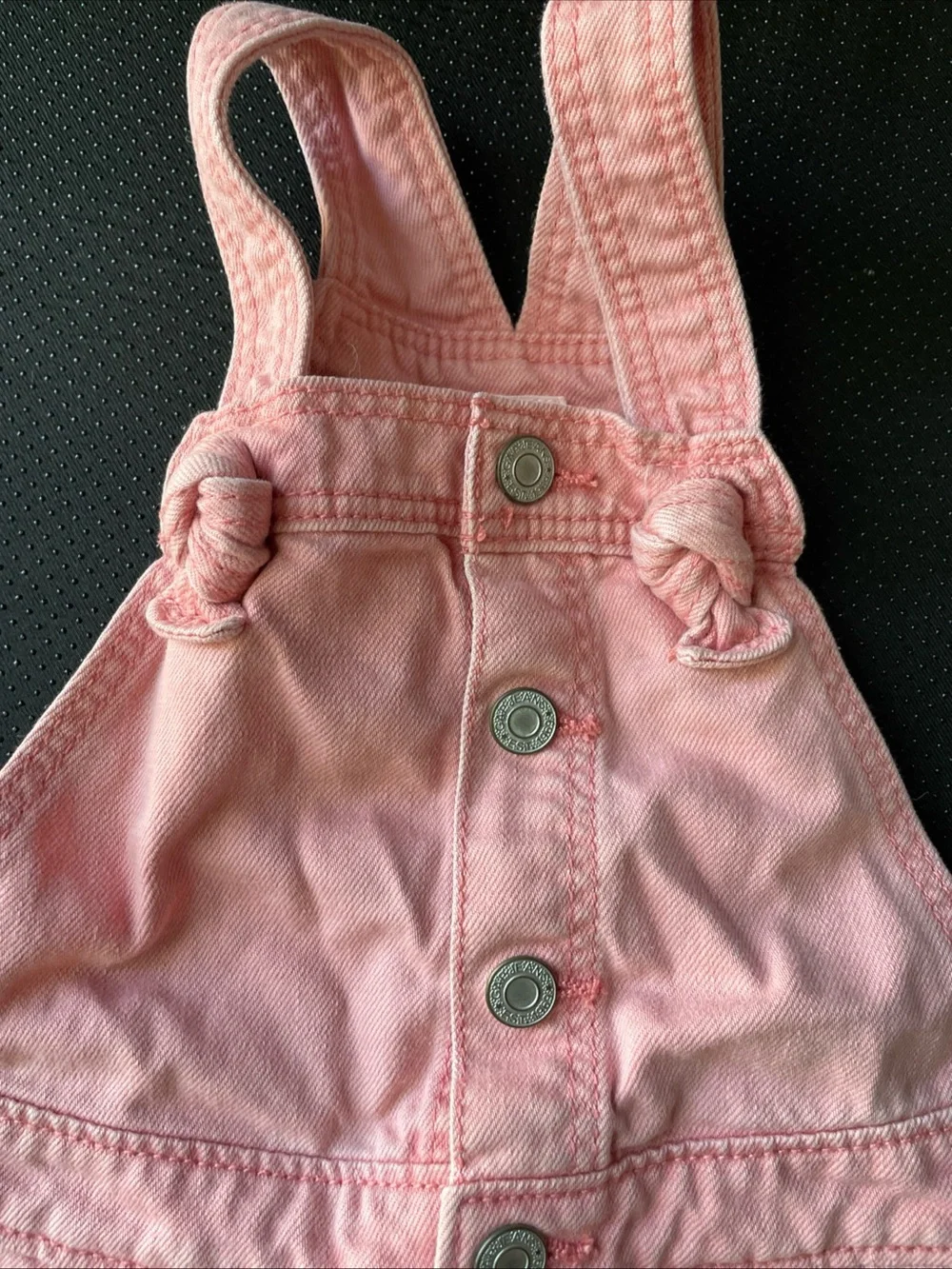 GAP Pink Denim Short Overalls for Kids